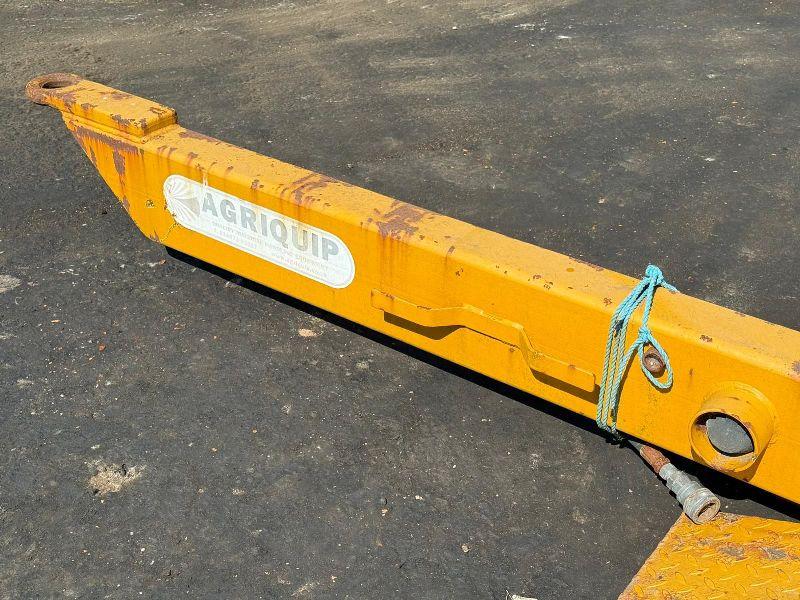 16FT FLAT DROPBED PLANT DIGGER/TRACTOR LOWLOADER TRAILER*VIDEO*
