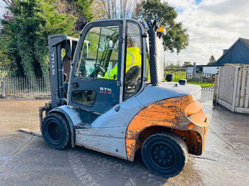 STILL RX70-45 DIESEL CONTAINER SPEC FORKLIFT *YEAR 2015* C/W 3 STAGE MAST *VIDEO*