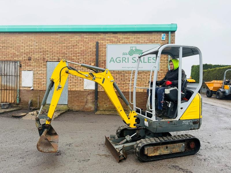 WACKER NEUSON ET16 EXCAVATOR*YEAR 2019*C/W BUCKET*VIDEO*