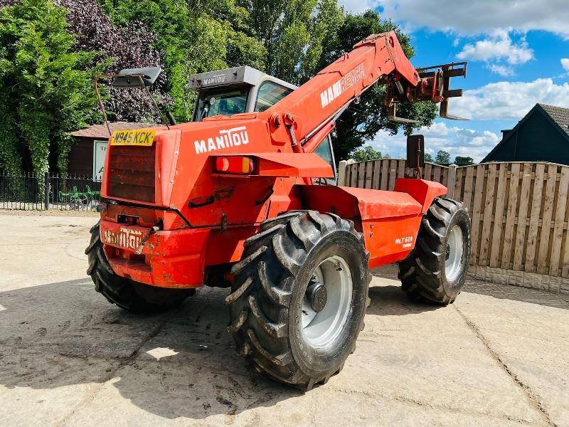 MANITOU MLT628T 4WD TELEHANDLER *6164 HOURS* C/W PALLET TINES *VIDEO*