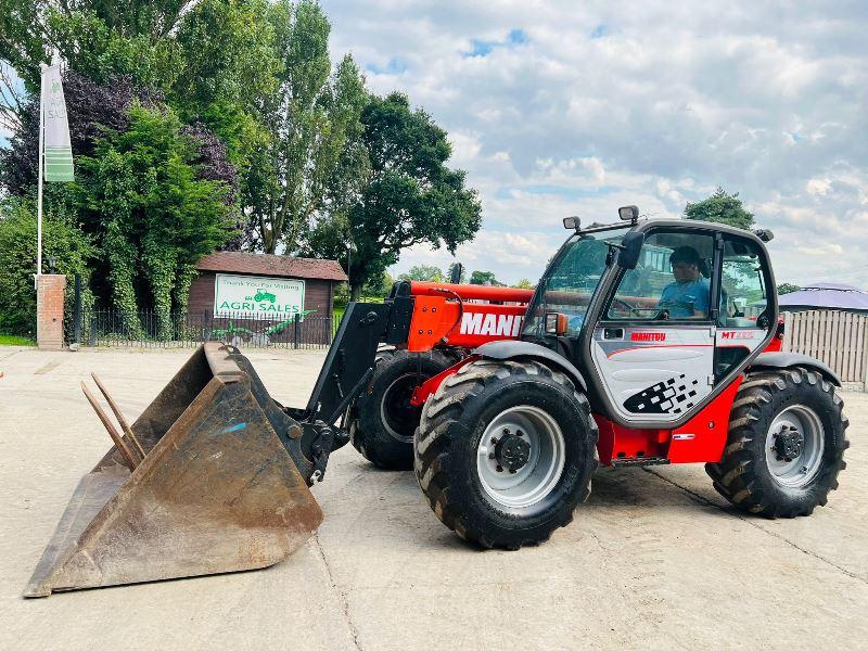 MANITOU MLT932 4WD TELEHANDLER * 9 METER REACH * C/W TINES & BUCKET*VIDEO*