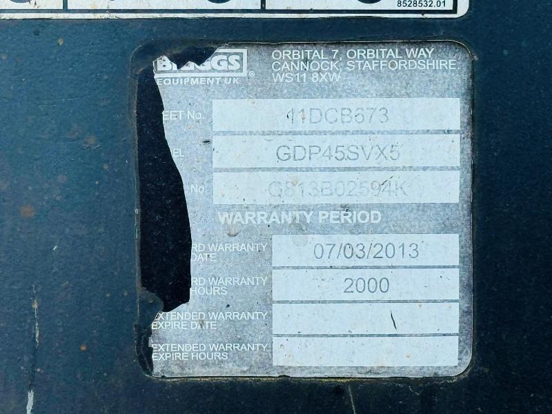 YALE GDP45SVX5 FORKLIFT*C/W SIDESHIFT*YEAR 2012*VIDEO*
