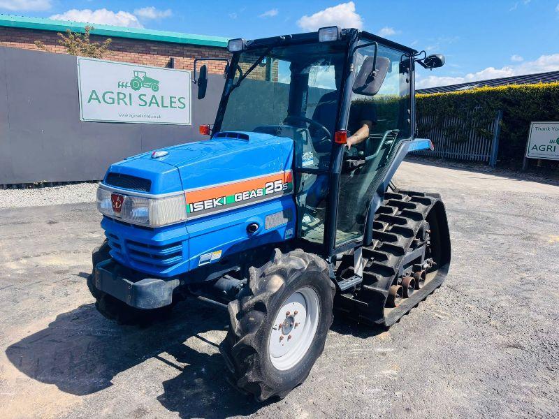 ISEKI TGS25C HALF TRACK COMPACT TRACTOR*READING 942 HOURS*VIDEO*