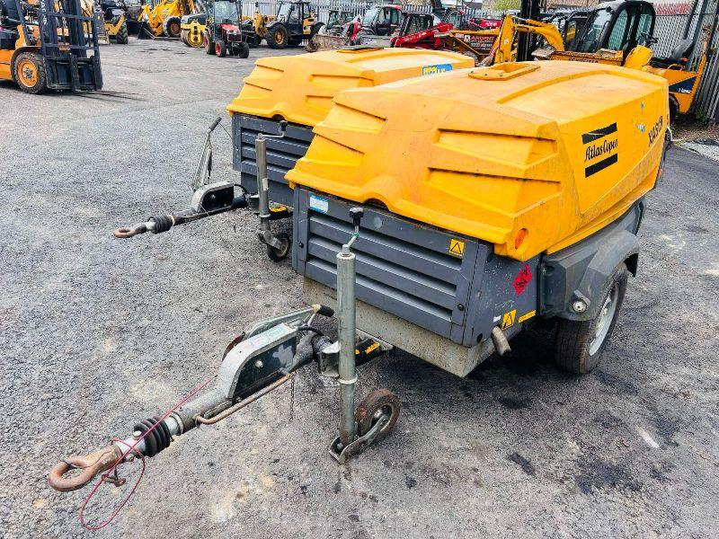 ATLAS COPCO TOWABLE AIR COMPRESSOR *CHOICE OF 2*VIDEO*