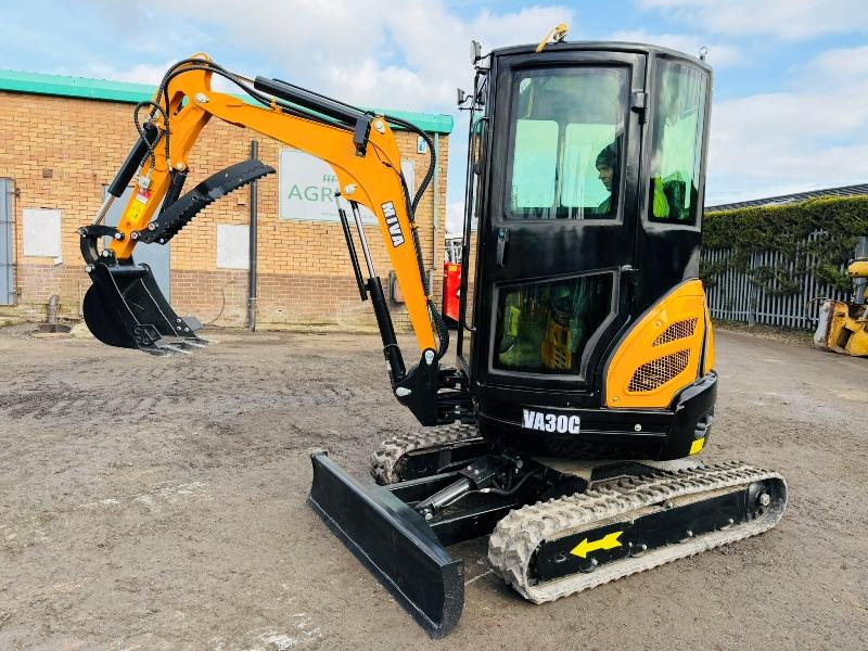 *NEW*MIVA 30C MINI EXCAVATOR*C/W BUCKET*YEAR 2025*VIDEO*