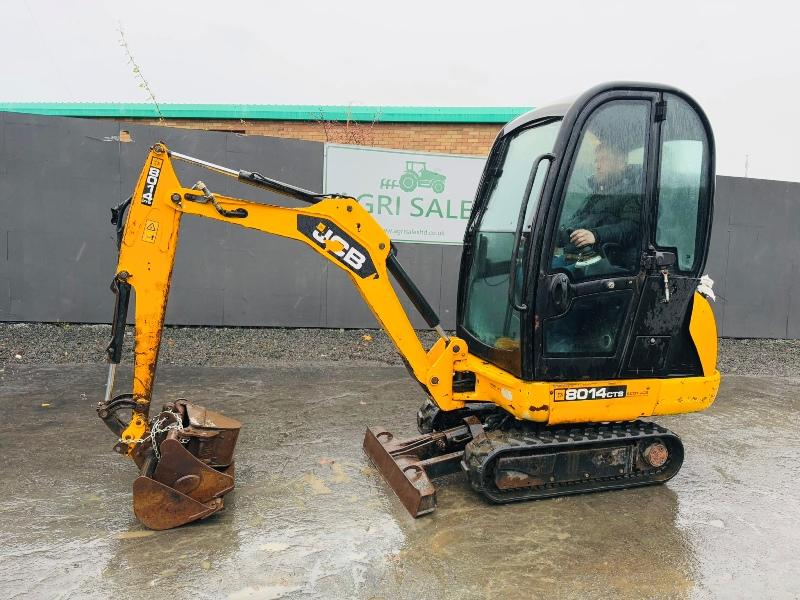 JCB 8014CTS MINI EXCAVATOR*C/W 2 EXTRA BUCKETS*YEAR 2013*VIDEO*