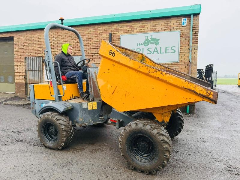 TEREX TA3H DUMPER*YEAR 2013*C/W KUBOTA ENGINE*VIDEO*