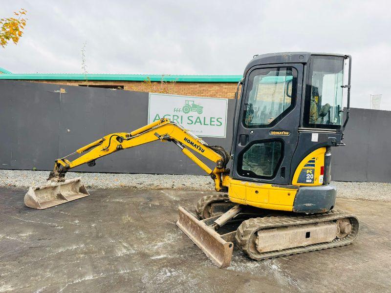 KOMATSU PC20MR EXCAVATOR*C/W BUCKET*YEAR 2010*VIDEO*