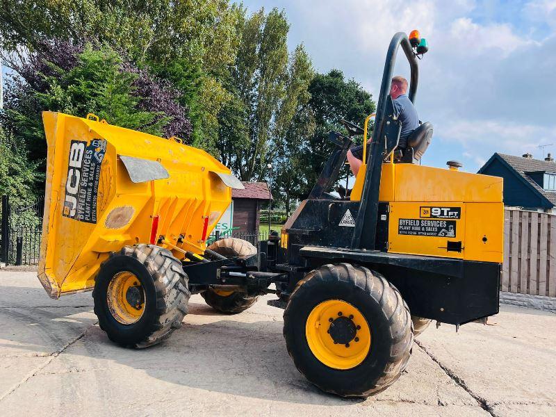 JCB 9TFT 4WD DUMPER *YEAR 2016, 1965 HOURS * C/W ROLE BAR *VIDEO*