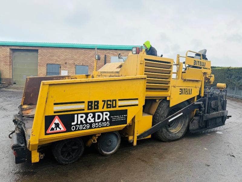 BITELLI BB760 TARMAC PAVER*C/W CATERPILLAR ENGINE*VIDEO*