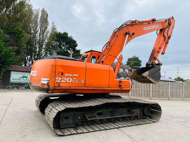 DAEWOO SOLAR 220LC-V EXCAVTOR C/W BOG MASTER TRACKS *VIDEO*