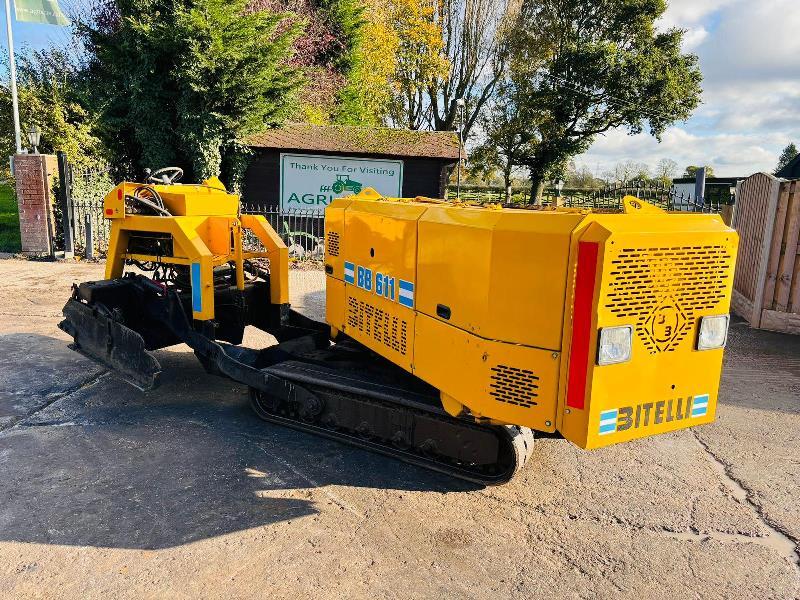 BITELLI BB611 TRACKED ASHPELT PAVER C/W 360 DEGREE SLEW HOPPER *VIDEO*