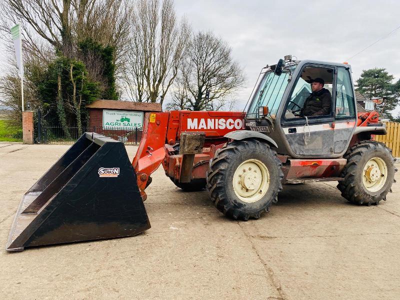 MANITOU MT1233 TELEHANDLER * 12 METER REACH * C/W GRAIN BUCKET