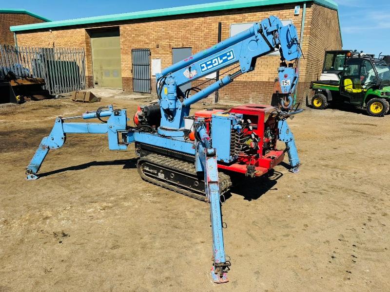 TADANO TRACKED MOBILE SPIDER CRANE*C/W 4X SUPPORT LEGS*VIDEO*