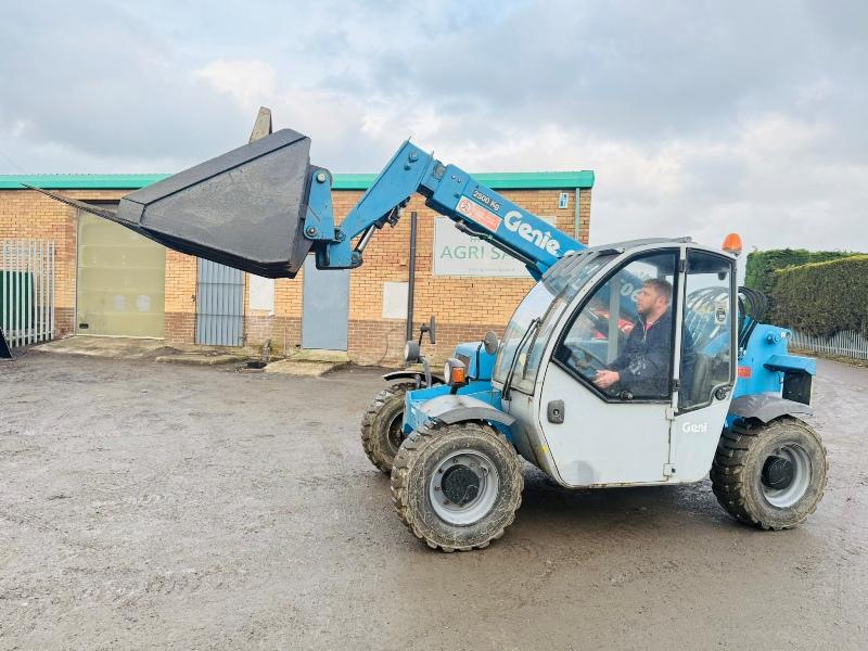 GENIE GTH 2506 TELEHANDLER*C/W BUCKET AND PALLET TINES*VIDEO*