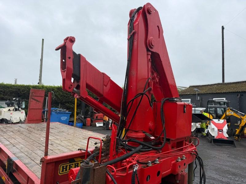 HERBST 19 TONNE TWIN AXLE TRAILER*C/W BONFIGLIOLI P10200 CRANE*VIDEO*