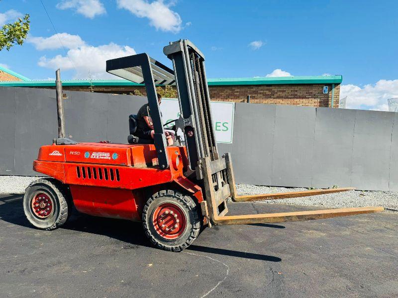 LINDE H50 FORKLIFT*C/W PALLET TINES*VIDEO*