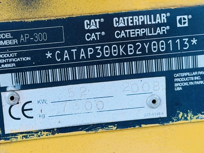 CATERPILLAR AP-300 TARMAC PAVER*VIDEO*