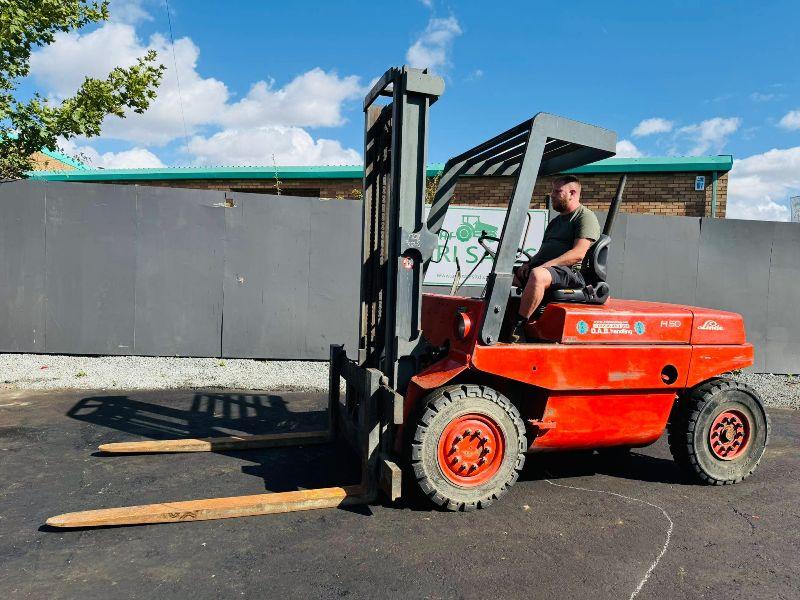 LINDE H50 FORKLIFT*C/W PALLET TINES*VIDEO*