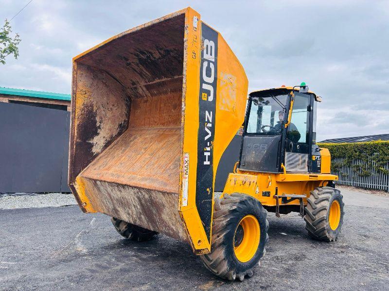 JCB 7FT 7 TONNE STRAIGHT TIP DUMPER*READING 1128 HOURS*YEAR 2018*VIDEO*
