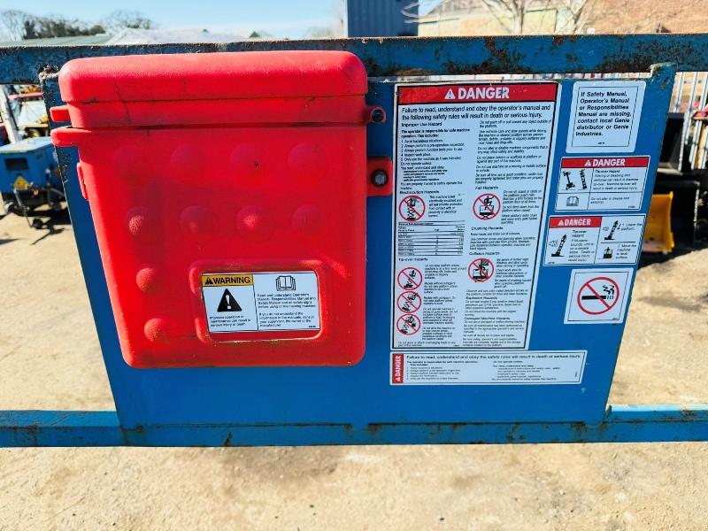 GENIE GS-3384 4X4 SCISSOR LIFT*YEAR 2010*C/W SUPPORT LEGS*VIDEO*