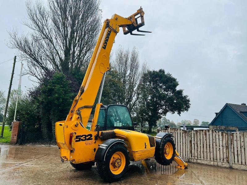 JCB 532-120 4WD TELEHANDLER *12 METERS, 6957 HOURS* C/W PALLET TINES *VIDEO*