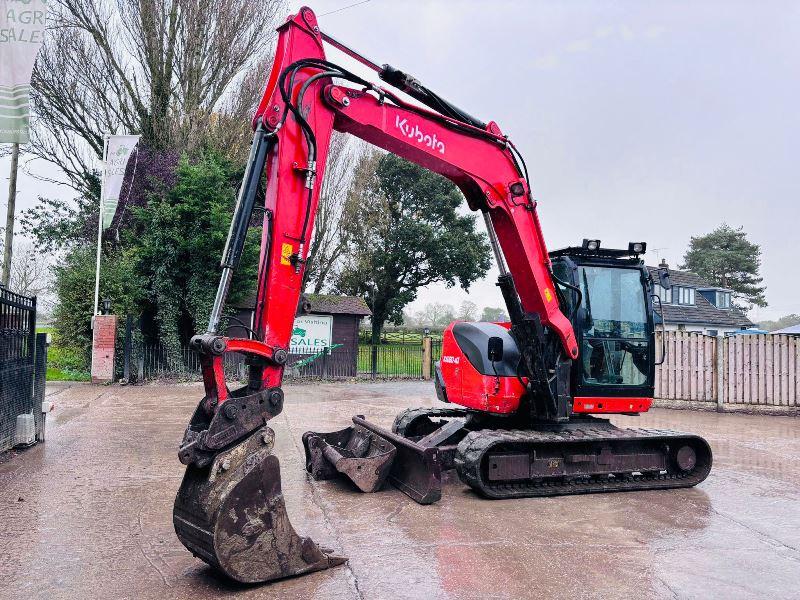 KUBOTA KX080-4TRACKED EXCAVATOR *YEAR 2020, 3465 HOURS* C/W QUICK HITCH *VIDEO*