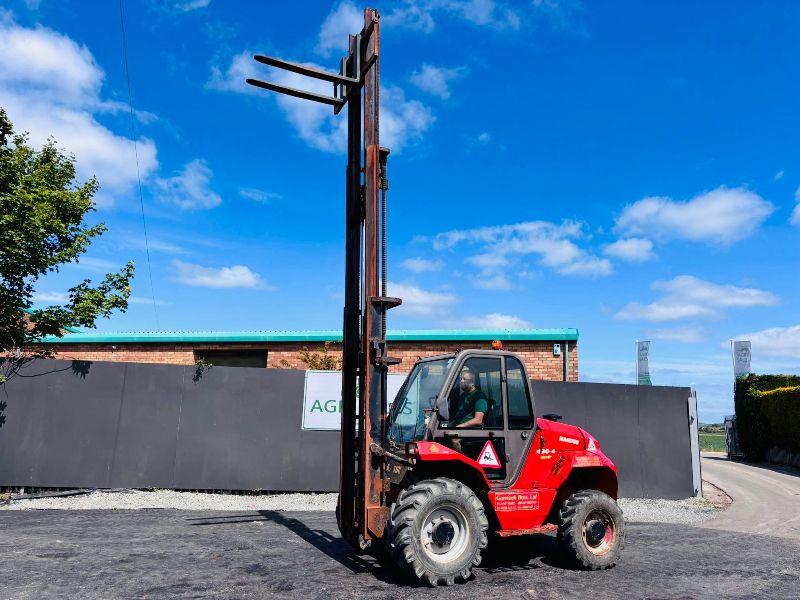 MANITOU M30-4 3 STAGE MASTED FORKLIFT*YEAR 2017*READING 5922 HOURS*VIDEO*