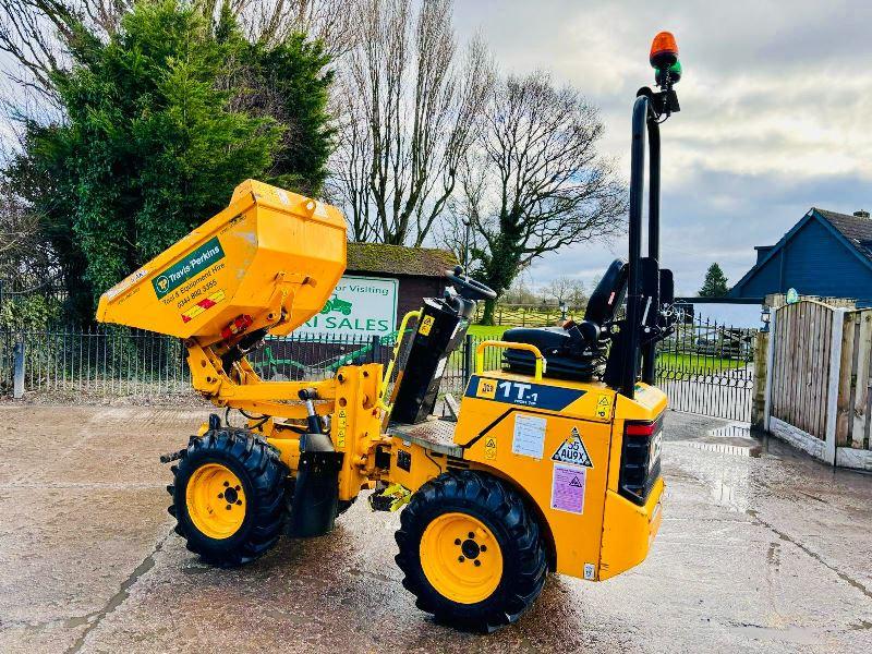 JCB 1T-T HIGH TIP 4WD DUMPER * YEAR 2018, ONLY 762 HOURS * VIDEO *