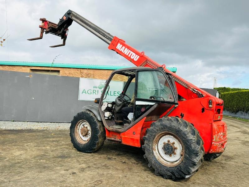 MANITOU MT732 TELEHANDLER*C/W PALLET TINES*VIDEO*
