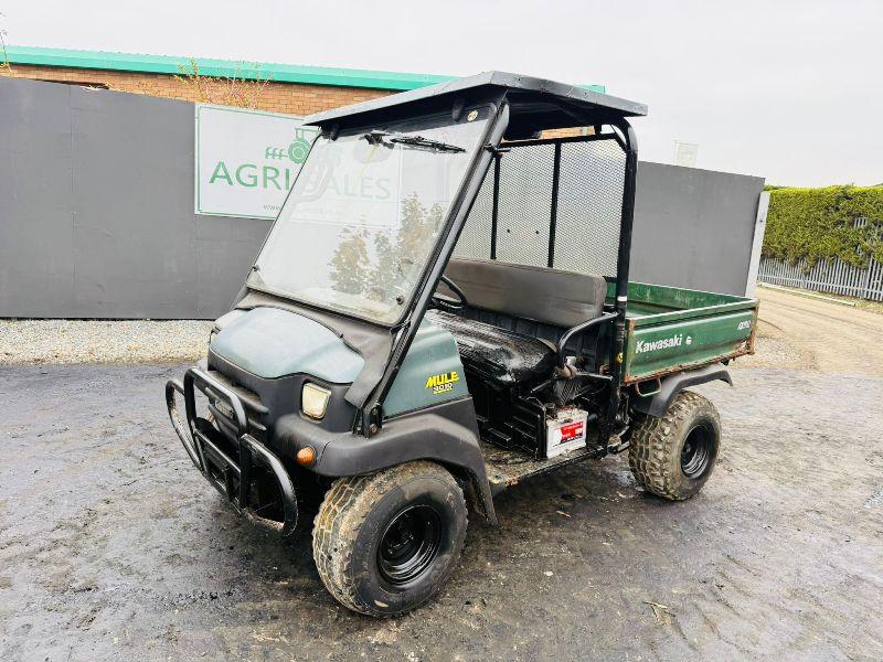 KAWASAKI 3010 MULE 4WD DIESEL UTILITY VEHICLE*REAR TIP*VIDEO*