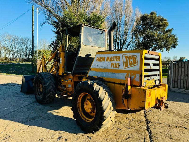 JCB 412 4WD LOADING SHOVEL C/W PERKINS ENGINE & BRAND NEW BUCKET *VIDEO*