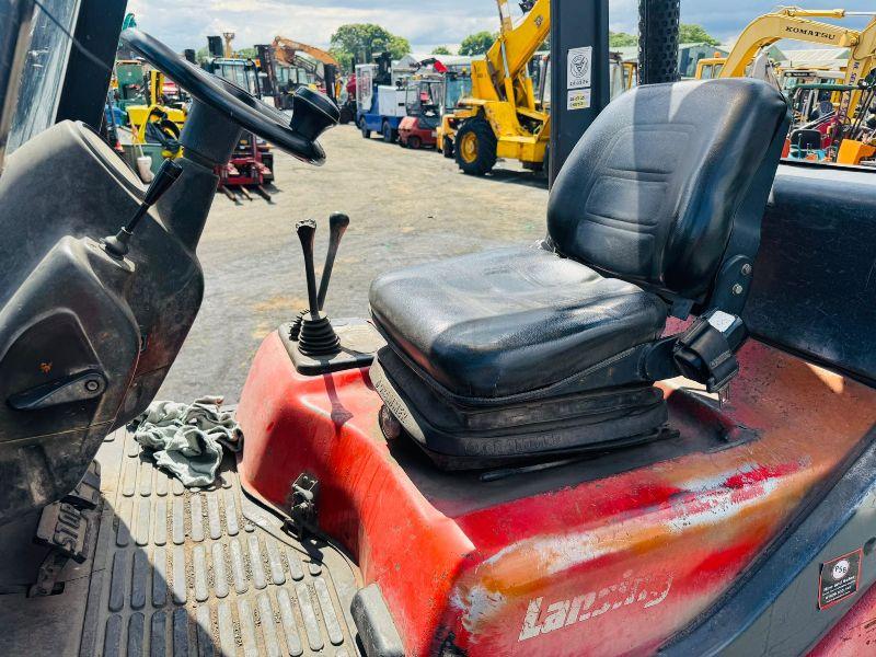 LINDE H30D-03 FORKLIFT*C/W PALLET TINES*VIDEO*