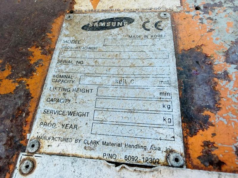 SAMSUNG SF30D FORKLIFT*C/W PALLET TINES*VIDEO*