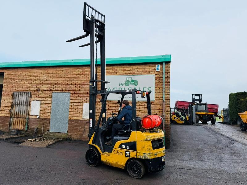 CATERPILLAR GP20NT FORKLIFT*YEAR 2015*C/W PALLET TINES*VIDEO*