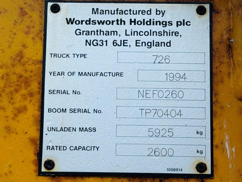 SANDERSON 726 TELEHANDLER*AG SPEC*C/W PALLET TINES*VIDEO*