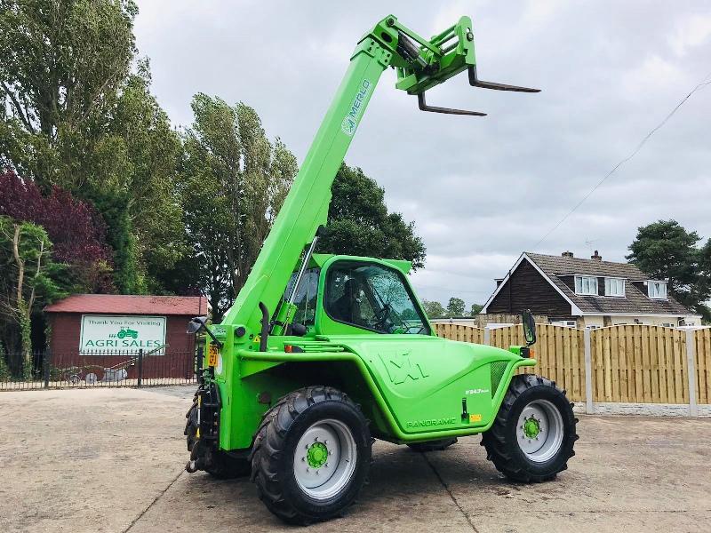 MERLO P34.7 TURBO TELEHANDLER * AGSPEC * C/W PICK UP HITCH * PLEASE