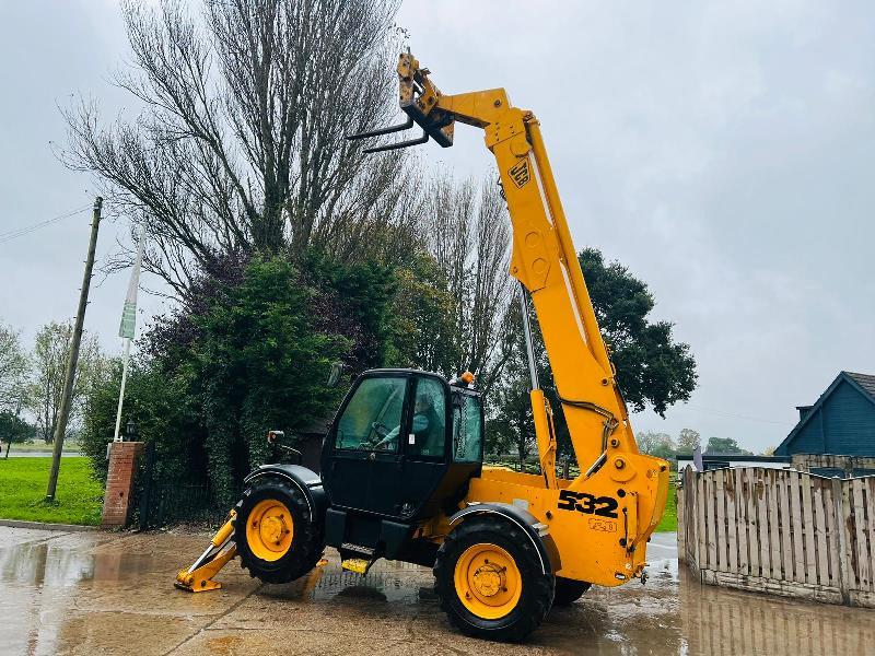 JCB 532-120 4WD TELEHANDLER *12 METERS, 6957 HOURS* C/W PALLET TINES *VIDEO*