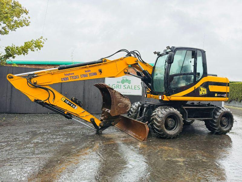 JCB JS145 WHEELED EXCAVATOR*C/W BUCKET*VIDEO*