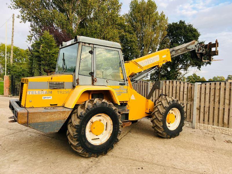 MATBRO TR250 4WD TELEHANDLER C/W PIN AND CONE HEAD STOCK