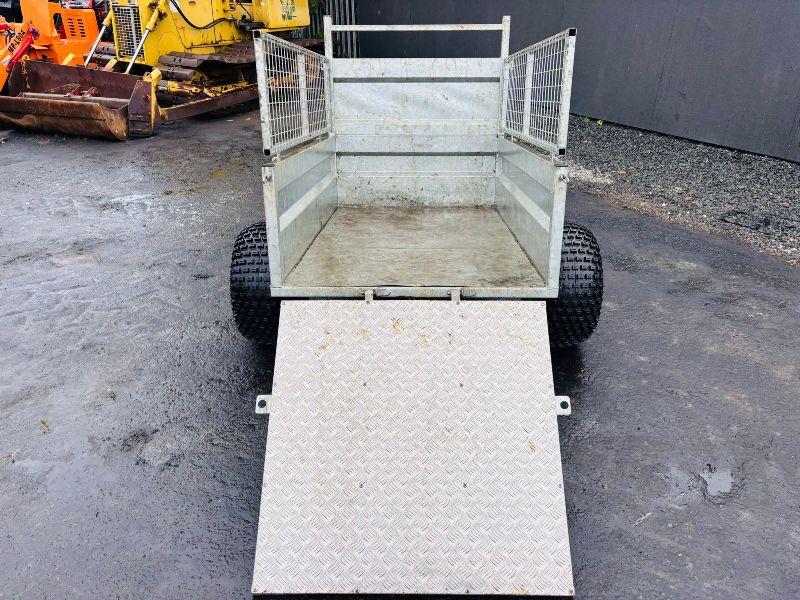 ROB ASTLEY SINGLE AXLE LOW TIP TRAILER*VIDEO*