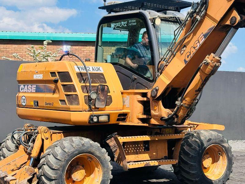 CASE WX125 WHEELED EXCAVATOR *C/W QUICK HITCH*VIDEO*
