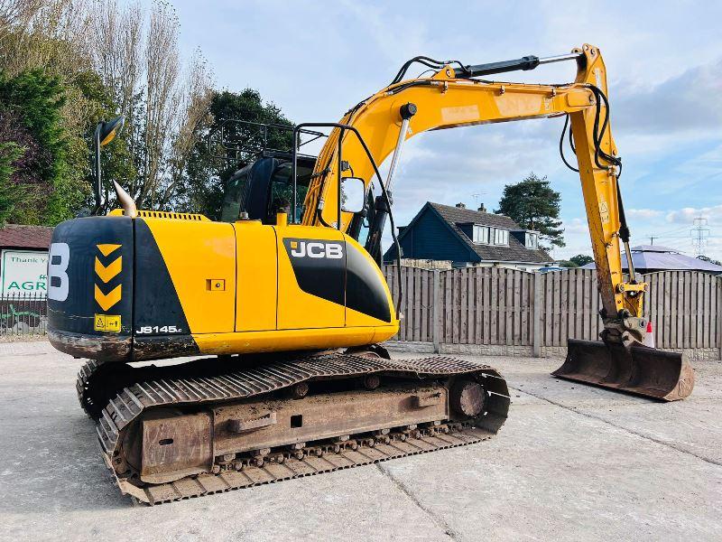 JCB JS145 TRACKED EXCAVATOR *YEAR 2012* C/W QUICK HITCH & BUCKET *VIDEO*