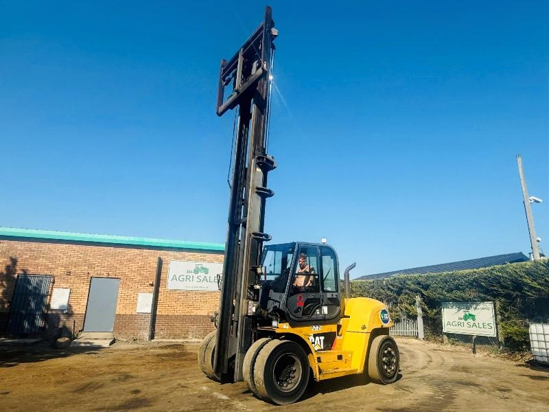 CATERPILLAR DP135N MASTED FORKLIFT*VIDEO*