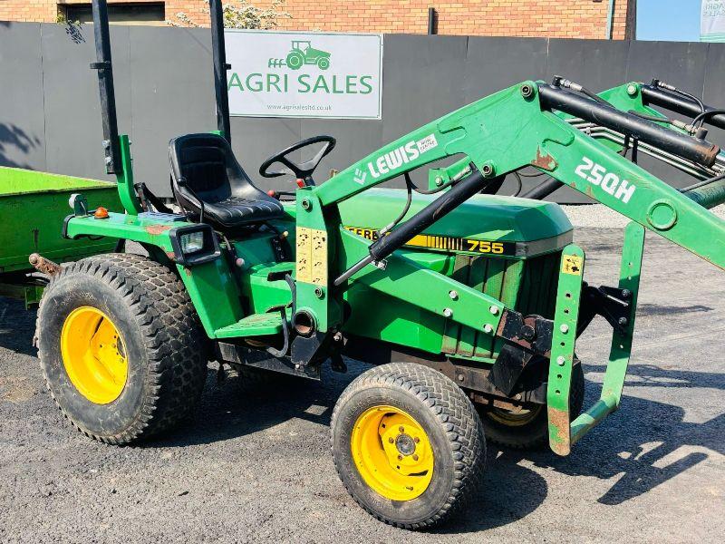 LEWIS 25QH FRONT LOADER TRACTOR*C/W TRAILER AND BUCKET*VIDEO*