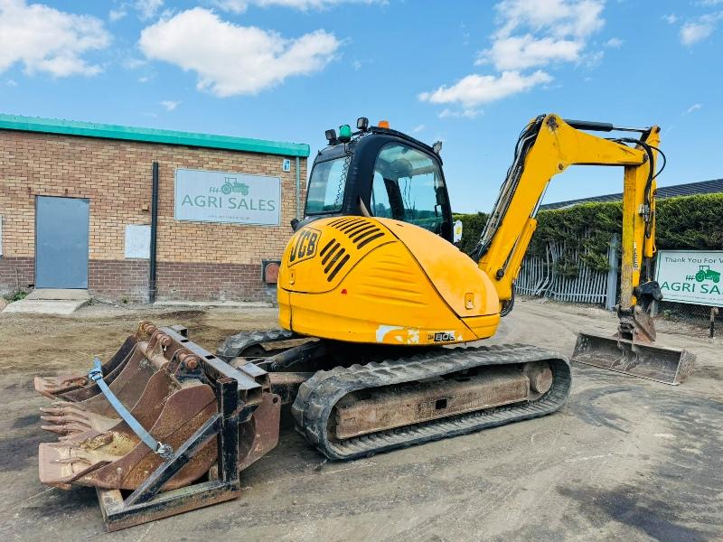 JCB 8080 EXCAVATOR*C/W BUCKETS*YEAR 2011*5979 HOURS*VIDEO*