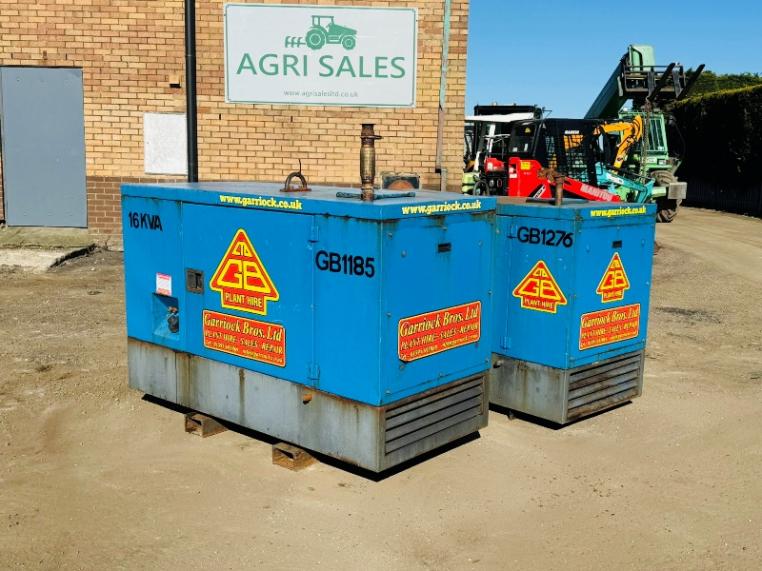 STEPHILL ECP28 2L4 16KVA GENERATOR*CHOICE OF 2*YEAR 2016*VIDEO*