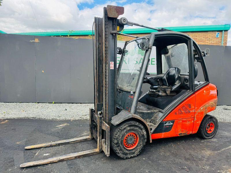 LINDE H35D-02 FORKLIFT*C/W PALLET TINES*YEAR 2016*VIDEO*