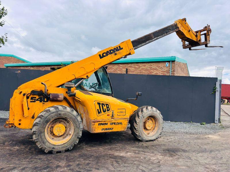 JCB 540-70 TELEHANDLER*C/W PALLET TINES*AG SPEC*VIDEO*