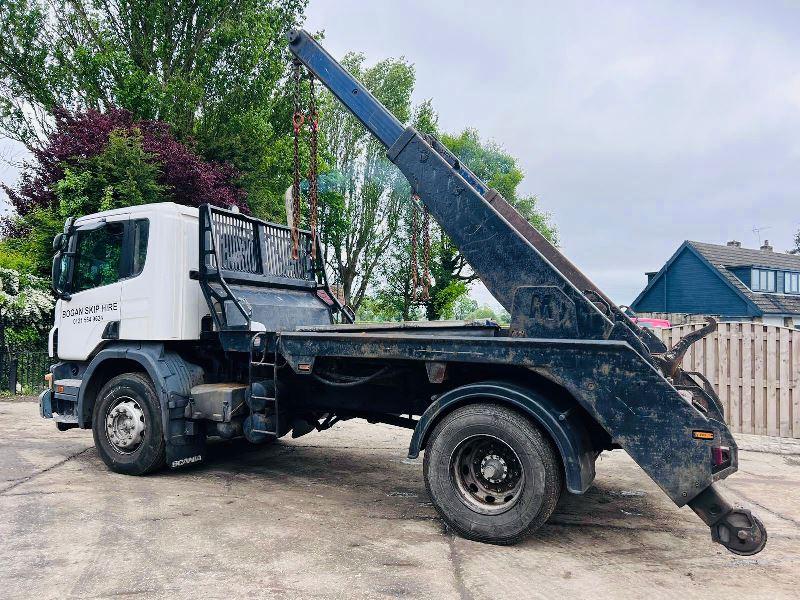 SCANIA P230 4X2 SKIP LORRY * YEAR 2008, MOT'D TILL 31ST DECEMBER 2023*VIDEO*